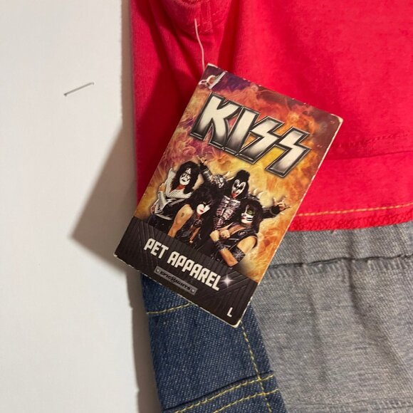 KISS BAND PET APPAREL  -  USA Logo  -  Size large  -  New with tags - Picture 5 of 10